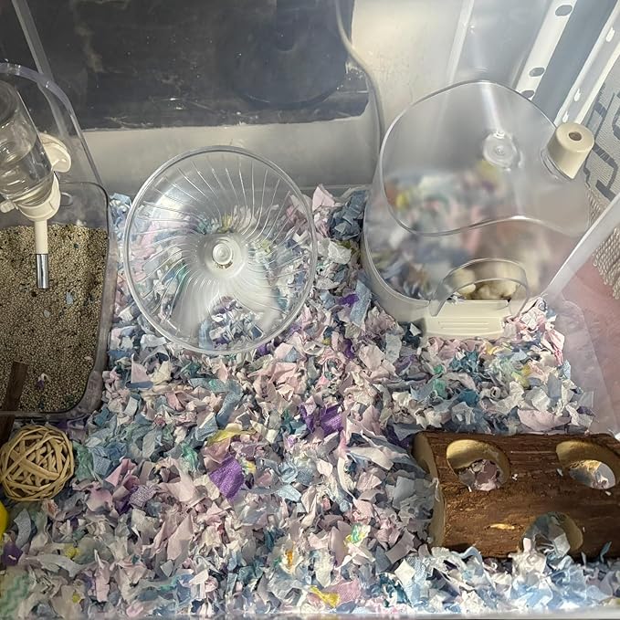 Hamster Sand Bath Container Box Large Space Hamster Bathtub Digging Sand Container for Pygmy Hamsters, Chinchilla, Rats, Mice, Gerbils, Other Small Animal (White)