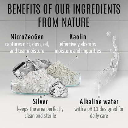 Clear Eyes Solution Set 6in1 Multi-Functional Pure Mist and Stainless Look Clay Mask - Tear Stain Remover, Eye Cleaner - Eye Care Ear Care Grooming Treatment for All Dogs and Cats Eyes