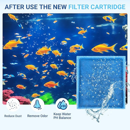 Rite-Size C Filter Cartridges for Penguin Power Filters 275/375 & Original Penguin Power Filters 200/350, 6 Pack