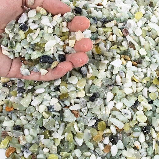 CJGQ 18lb Natural Gravel for Aquarium Succulents Bonsai Terrarium Fish Tank,1/5" Decorative Stone for Plants Indoor