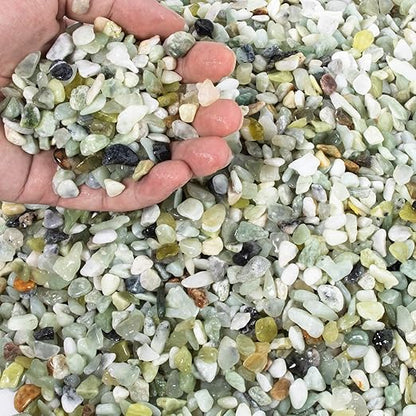 CJGQ 18lb Natural Gravel for Aquarium Succulents Bonsai Terrarium Fish Tank,1/5" Decorative Stone for Plants Indoor