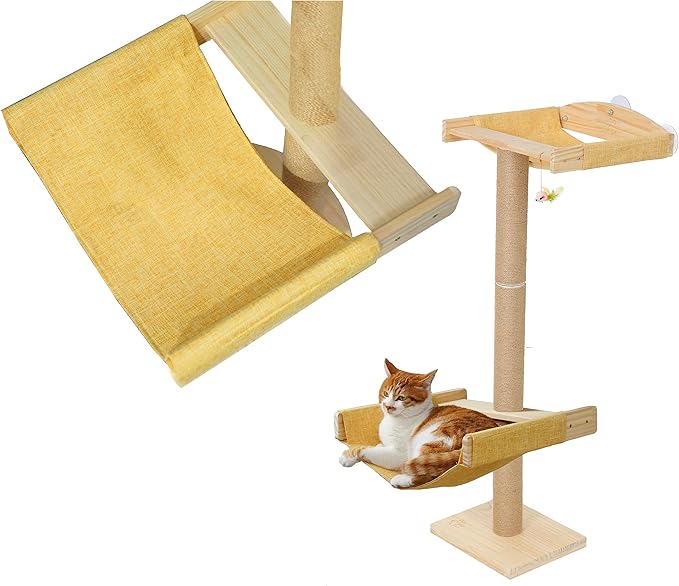 Hammock for Cat Window Tree Accessory Fit for Multi Cats Familes Window Cat Perch for Lounge