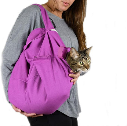 Cozy Comfort Carrier - Large Lavender Pet Carrier and Cat Carrier Soft for Grooming, Vet Visits, Medication Administration, Dental Care, and Nail Trimming
