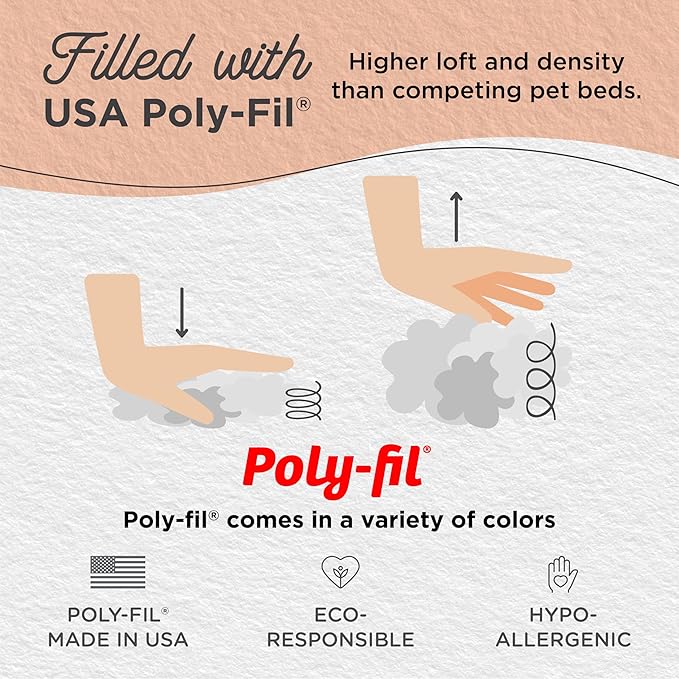 Best Friends by Sheri Original Calming Donut Dog and Cat Bed, Shag Faux Fur, Taupe, (30in x 30in) - Anxiety Relief for Pets Up to 45 lbs