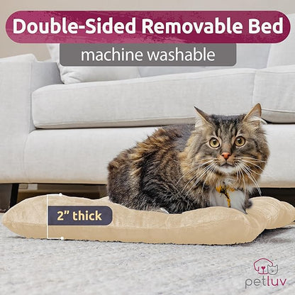 Large Cat Carrier & Dog Carrier for 2 Cats or Medium Dog. Soft Sided Pet Carrier for Travel. Collapsible, Portable with Soft Bed, Top & Side Loading, Locking Zippers, Puppy Crate & Kennel