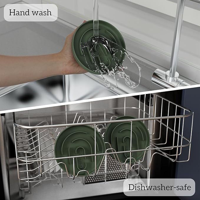 OHMO Slow Feeder Cat Bowl, Silicone Anti-Choking Dog & Pet Bowl, No Suction Cup, Slows Down Eating for Small Pets (S-Infinite, Camo Green)