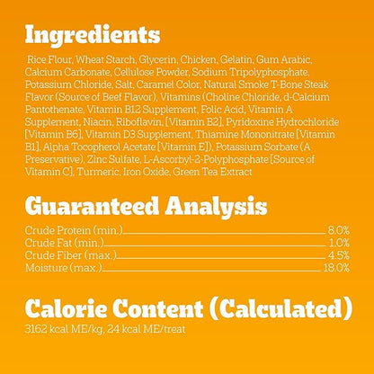 Pedigree Dentastix Small and Toy Breed Dog Treats, Beef Flavor, (7) 24ct Bags (168 Treats Total)