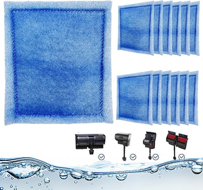 12 Pack Rite-Size C Filter Cartridges for Marineland Penguin PRO Power Filters 275/375 & Original Penguin Power Filters 200/350 Fish Tank Filter for Marineland Aquarium (Blue)