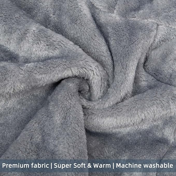 FabriCastle Dog Hoodie Sweater for Small Dogs Boy and Girl, Dog Clothes XS XXS Puppy Sweatshirt, Pet Outfit, Cat Clothing Super Soft Warm Snap On Closure (Light Grey, Large)