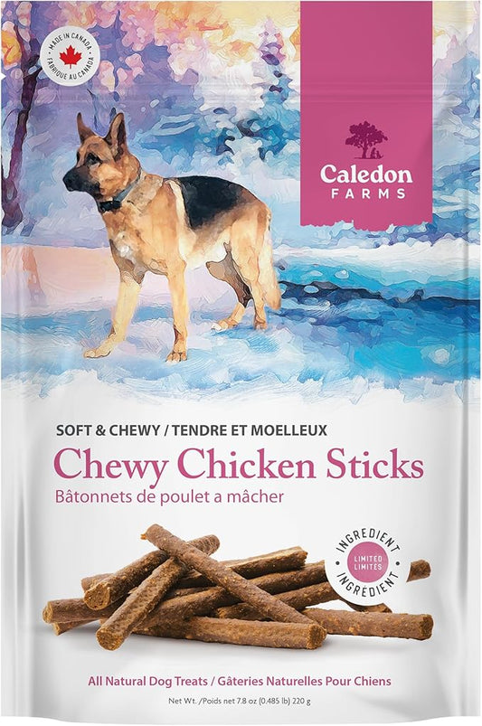 Caledon Farms Chewy Chicken Sticks Dog Treats: 220G/7.8OZ