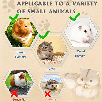 8 in 1 Acrylic Hamster Cage with All Accessories,2-Layer Hamster House with Full Transparent Viewing,Top Open Mouse Cage for Pet Mice,Hamster Habitat for Dwarf Hamster,Gerbils;18.5"x11.8"x14.6"