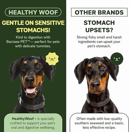 Dental Powder for Dogs Teeth Cleaning. Complete Oral Care Bone Broth. Made in The USA. 2.1 oz, 30 Scoops