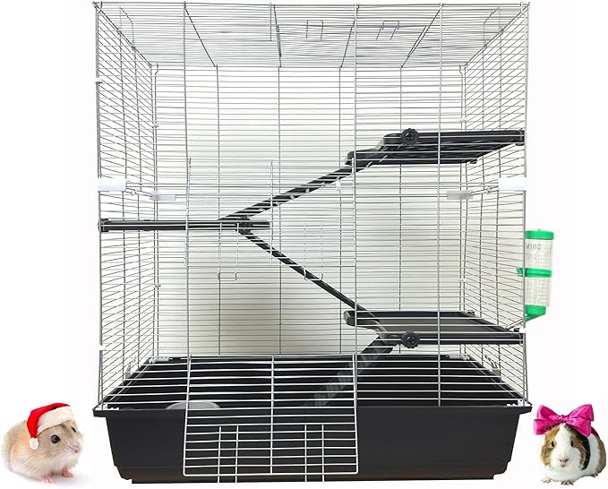 Pet Products Universal X-Large 4-Level Small Animals Home Critters Habitat Cage Narrow 3/8-inch Wire Spacing for Wide Variety Exotics Animal Hamster Rat Mouse Guinea Pig