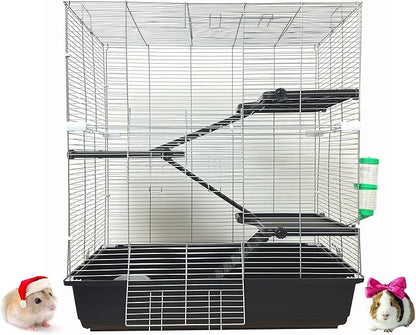 Pet Products Universal X-Large 4-Level Small Animals Home Critters Habitat Cage Narrow 3/8-inch Wire Spacing for Wide Variety Exotics Animal Hamster Rat Mouse Guinea Pig