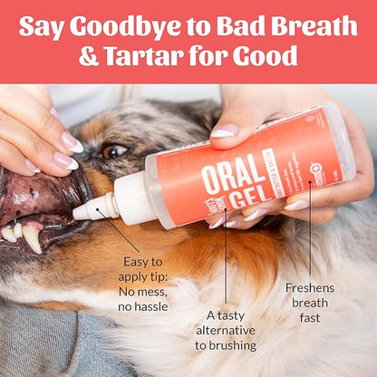 SKOUT'S HONOR Peanut Butter & Bacon Oral Gel - Fights Plaque and Tartar, Freshens Breath Fast, No Brushing Required, 4 oz