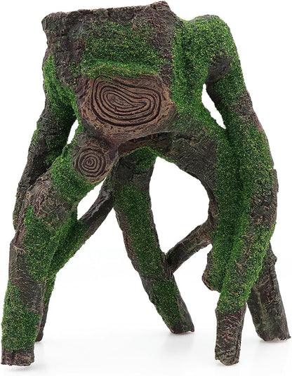 AQUA KT Aquarium Tree Stump Branch Rock Fish Hiding Place for Betta Cichlid Goldfish Fish Tank Aquarium Landscape Decoration