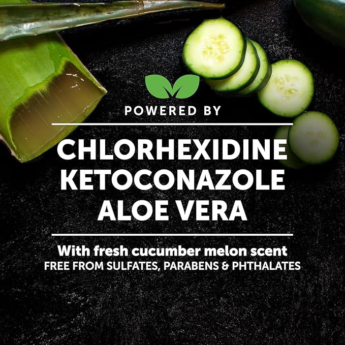 Chlorhexidine Cat & Dog Seasonal Itch Relief Shampoo, for Allergies, Itching, Skin and Coat Supplement, Helps Shedding, Hot Spots, Deodorizing Dog Shampoo & Grooming Supplies,16oz