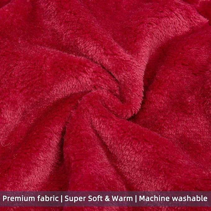 FabriCastle Dog Hoodie Sweater for Small Dogs Boy and Girl, Dog Clothes XS XXS Puppy Sweatshirt, Pet Outfit, Cat Clothing Super Soft Warm Snap On Closure (Wine red, X-Small)