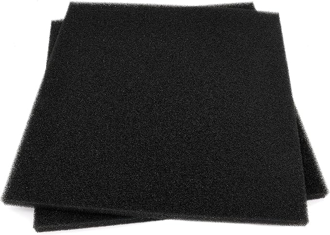 Aquarium Filter Bio Sponge Pad, Foam Sponges Filter Media, Cut fit it Filter Accessories for Fish Tanks and Ponds (18"x18"x0.8" (35PPI) 2 Pack)