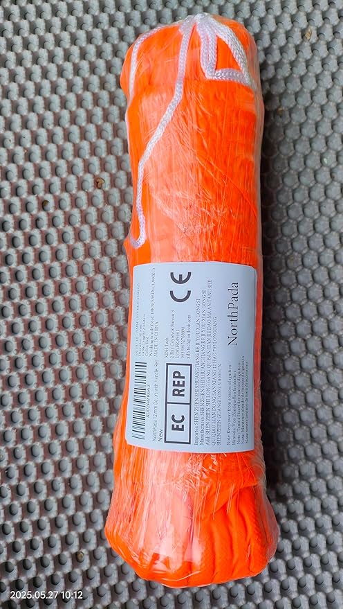 1/2 in Dog Leash Reflective Heavy Duty Rope for Medium Large Dogs, 6.5 FT with Handle, Red