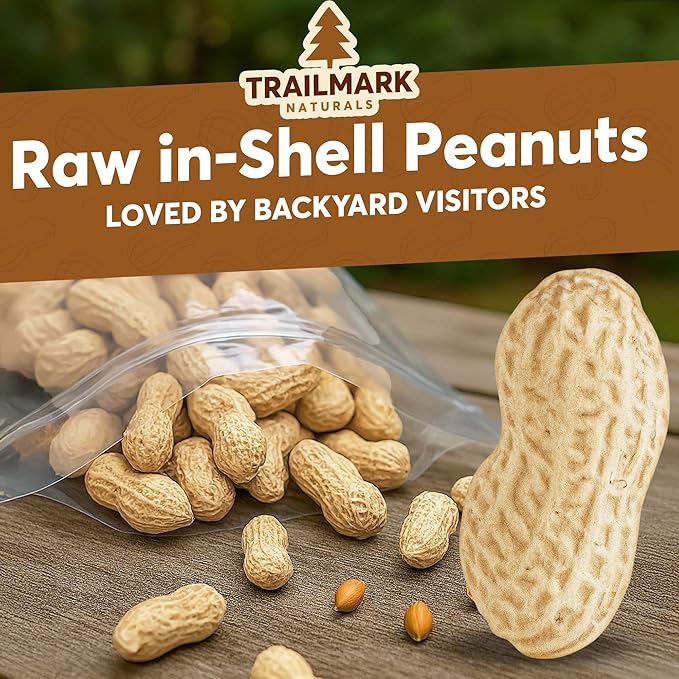 10 LB - Raw Peanuts For Squirrels, Raw In Shell Peanuts For Birds and Wildlife- Squirrel Food, Wild Bird Seed - Grown in The USA