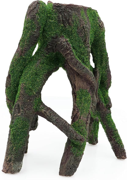 AQUA KT Aquarium Tree Stump Branch Rock Fish Hiding Place for Betta Cichlid Goldfish Fish Tank Aquarium Landscape Decoration