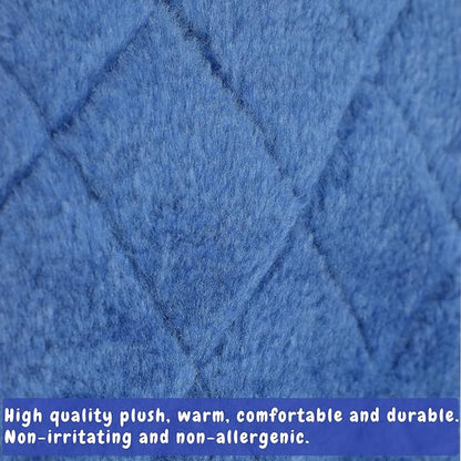 Pet Bird Nest Hammock Hanging Cave Cage Plush Snuggle Happy Hut Tent Bed (Medium, Deep Blue)