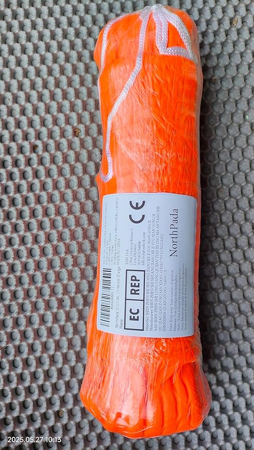 1/2 in Dog Leash Reflective Heavy Duty Rope for Medium Large Dogs, 6.5 FT with Handle, Orange