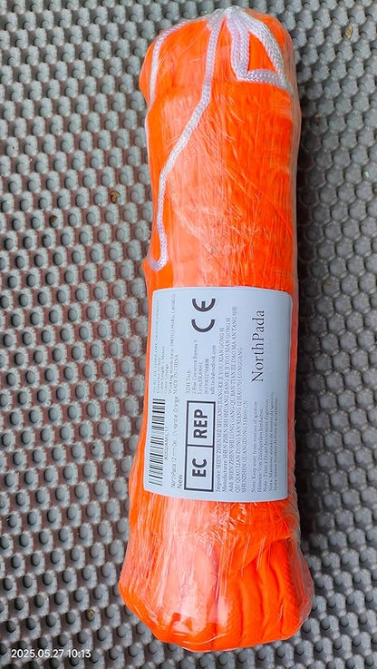 1/2 in Dog Leash Reflective Heavy Duty Rope for Medium Large Dogs, 6.5 FT with Handle, Orange