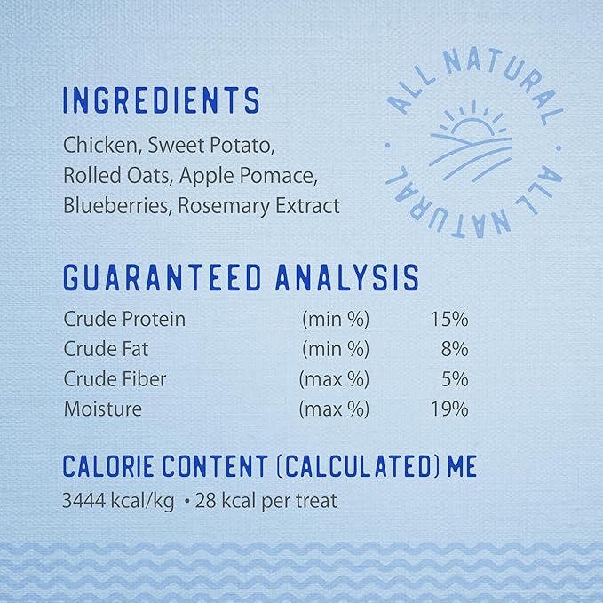 Caledon Farms The Dodo Crunchy Biscuits - Chicken with Apple & Blueberry 19.5oz, Dog Treats, Biscuits