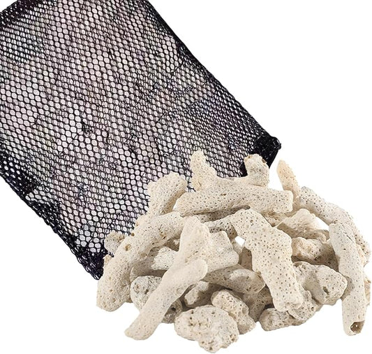 1.1 LB Coral for Fish Tank Filter,Crushed Coral for Aquarium,Pond Filter for Aquarium - Crushed Coral for Freshwater Aquarium,Aquarium Filter, Coral Stones, Each One is Hand Selected