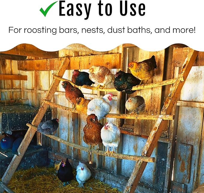 Dust Bath Herb Blend for Chickens - Keep Feathers Clean & Healthy - Food Grade, Natural Nesting Box Herbs for Bedding, Coop Floor, USA (12 oz)