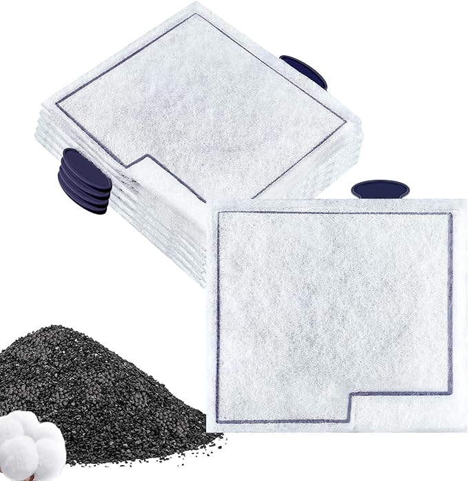 10 Pack Medium Filter Cartridges Compatible with Aqueon Replacement Filter Cartridges with Aqueon QuietFlow LED PRO Power Size 10 & E Internal Power Size 20