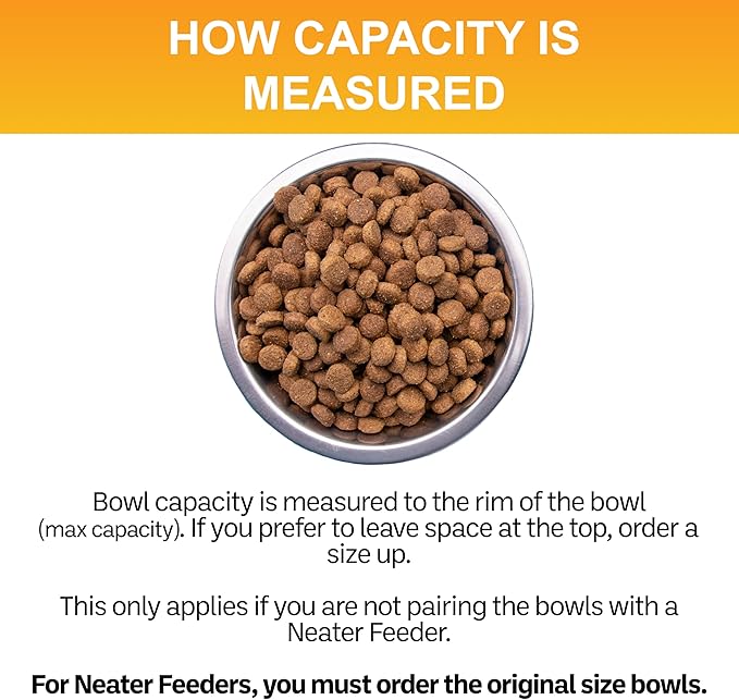 Neater Pet Brands 12 Cup (96 oz.) Stainless Steel Dog Bowls, Set of 2 Metal Bowls for Large Breed, Large Dog Water Bowl or Food Bowl for Indoors or Outdoors, Dishwasher Safe Dish for Extra Big Dogs