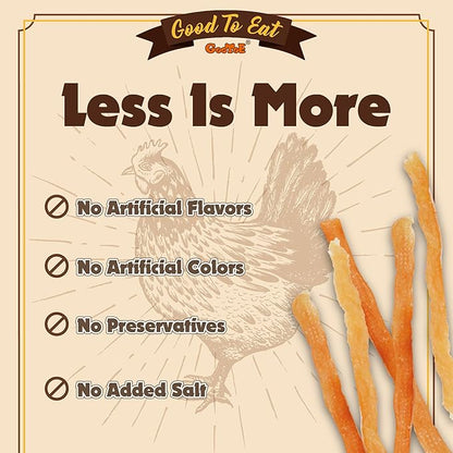 Gootoe Soft Chicken Sticks 1 lb, All Natural, Grain-Free, High-Protein, Healthy & Easily Digestible, Soft Texture, Resealable