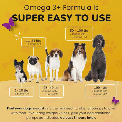 Omega 3 Fish Oil for Dogs Skin and Coat - Wild Alaskan Pollock Oil for Itchy Skin- Omega 3 Fatty Acids for Dogs - Liquid EPA & DHA Supplements - with Zinc, Vitamin C, B2, B7 & E - 16 Fl Oz