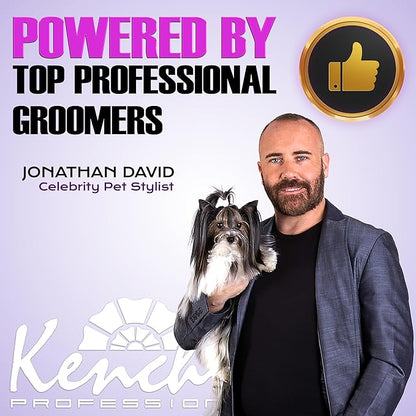 Kenchii Flash Dog Clippers for Grooming - 4-in-1 Digital Cordless Dog Grooming Clippers - Precision Pet Grooming Trim, Shape, and Style Effortlessly, Pearl Black