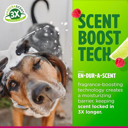 TropiClean Deodorizing Dog Shampoo, Powerful Odor Control, Long-Lasting Raspberry Lime Scent, Puppy Safe, Made in The USA, Cat Friendly, 20oz.
