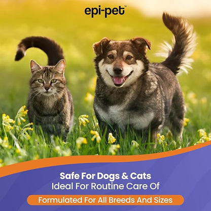 Dog & Cat Ear Cleaner Solution with Aloe Vera & Tea Tree Oil – Removes Itchy Ear Wax, Debris, Odor – Ears Wash, Drops & Flush for Pets, Dog Ears Cleaning, Cat Cleaner (16 oz- Pack of 3)