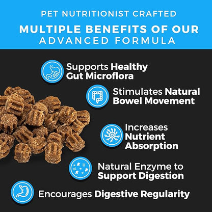 Pet Chef Cannine Probiotics: Fixes Smelly Breath, Runny Eyes, Paw Licking. Probiotics & Prebiotics for Dog Digestion Gut Health. Dog Anal Gland repair-30 Billion cfu Strong-All Ages. No Chemicals