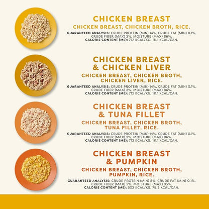 Applaws Natural Wet Cat Food in Broth, Limited and Natural Ingredients, High Protein with No Artificial Additives, Chicken Selection in Broth Cans (20 x 5.5 oz Cans)