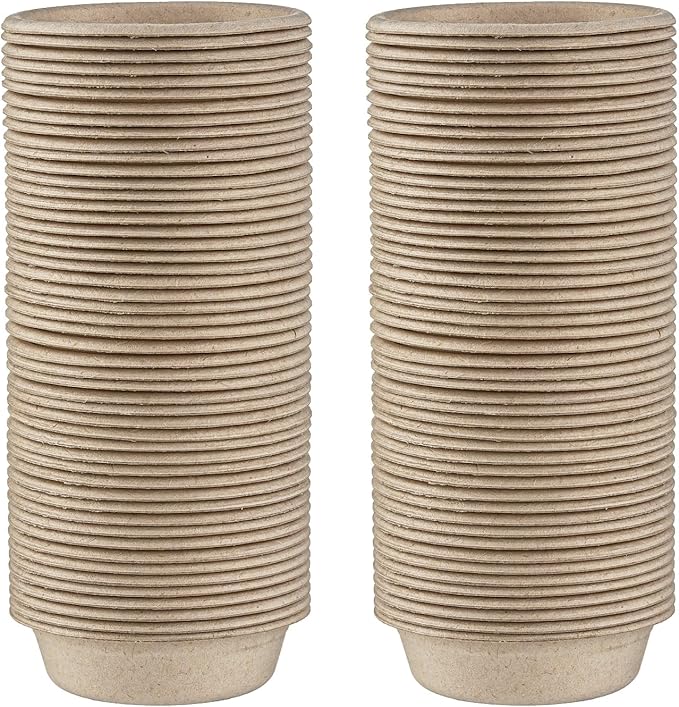 100Pcs 1oz Biodegradable Crested Gecko Food Cups fit Reptile Food Dish or Water Bowl