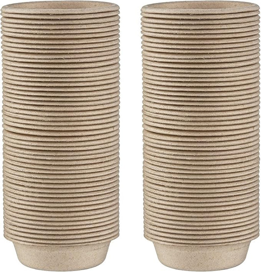 100Pcs 1oz Biodegradable Crested Gecko Food Cups fit Reptile Food Dish or Water Bowl