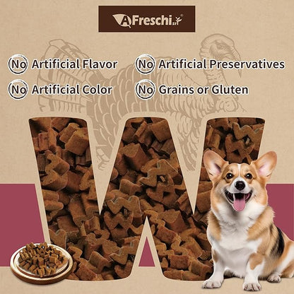 Afreschi Air-Dried Dog Food Turkey & Salmon Recipe 2.2 lb, All-Natural, Complete & Balanced, Grain-Free, High-Protein, Limited Ingredients