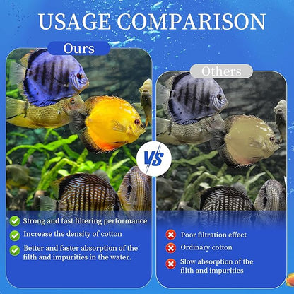 10 Pack Large Replacement Filter Cartridges Compatible for Aqueon QuietFlow Power Filter Size 20,30,50,55/75