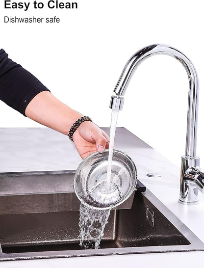 VENTION Big Shallow Cat Food Bowls, Outer Dia. 10.6 in Whisker Fatigue Cat Bowl, Stainless Steel Cat Food Dish for Indoor Cats, Set of 4 Replacement Cat Bowls for Raised Station(60.9 Fl.oz)