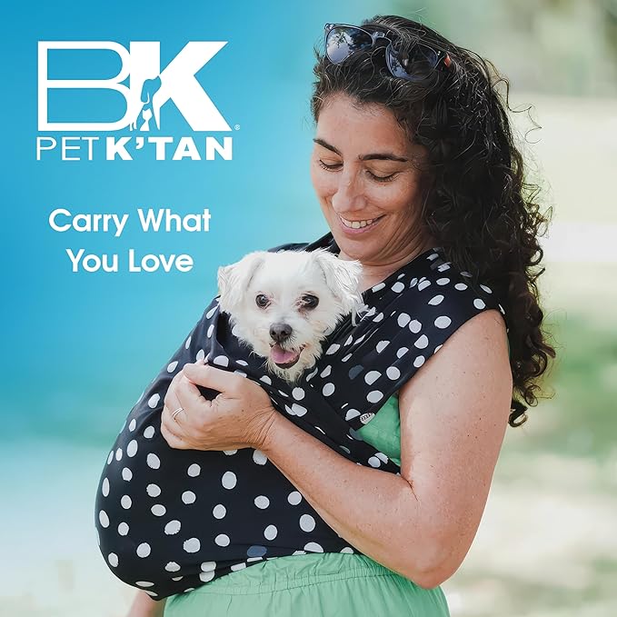 Pet K'tan Dog Sling Carrier: Hands Free for Small Dogs - #1 Pet Travel Accessory & Gift -Bond with New Puppy-Cats & Small Animals- Safe Durable Soft - Anti-Anxiety-Sized for the Human (see size chart)