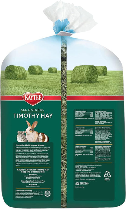 Kaytee All Natural Timothy Hay for Guinea Pigs, Rabbits & Other Small Animals, 6 Pound