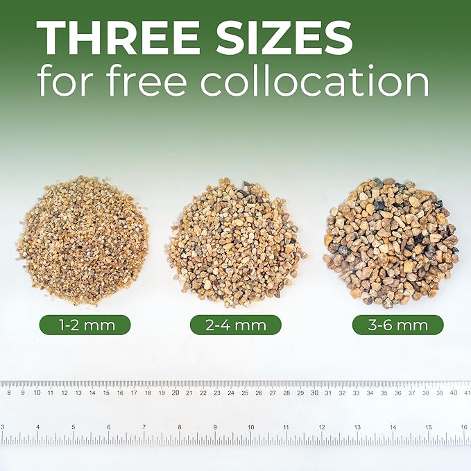 10 lbs Aquarium Gravel, 2-4mm Fish Tank Gravel, Succulent Cactus Pea Gravel for Indoor Plants, River Rocks for Gardening, Flower Pots, Vase Fillers, Garden Landscaping