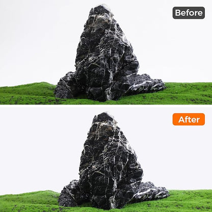 14-16 Inches Natural Seiryu Stone 2 PCS Ultra Large Aquarium Rocks for Aquascaping, Aquarium Landscaping, Terrariums, Fish Tank Decoration, Vivariums, Paludarium, Amphibian Enclosures